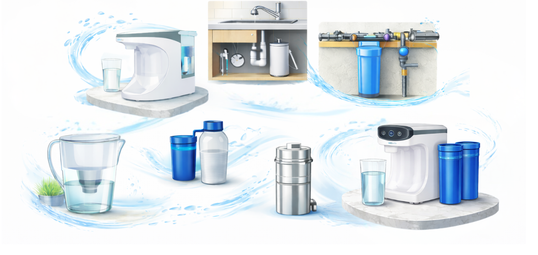7 different types of water filter systems