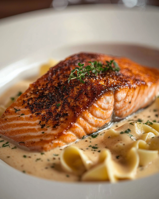Salmon with Norwegian Butter Sauce (Sandefjordsmor)