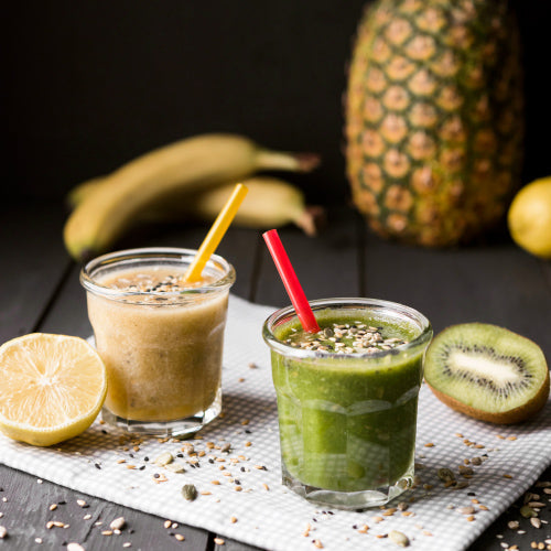 Kale Smoothie with Pineapple and Banana