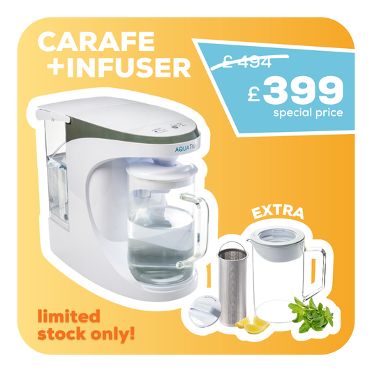 AquaTru Carafe - Complete Set + extra Infuser pitcher
