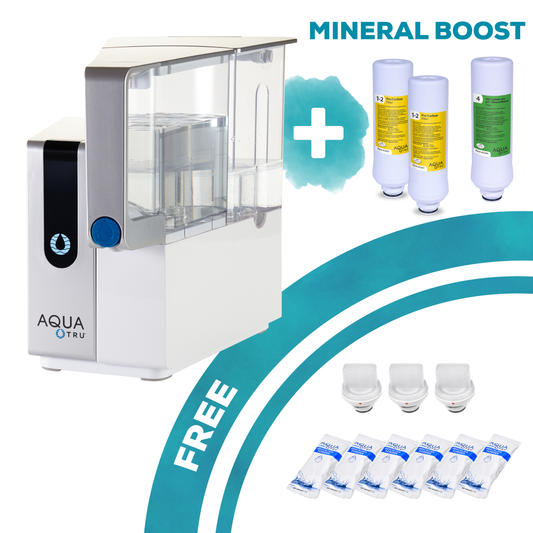 AquaTru Classic Unit + 1 jaar filters alkaline  + free descaling kit