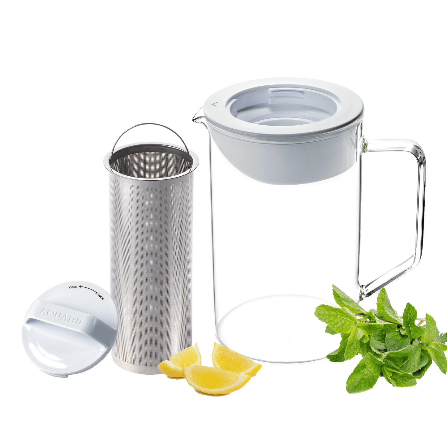 AquaTru Carafe - Complete Set + extra Infuser pitcher