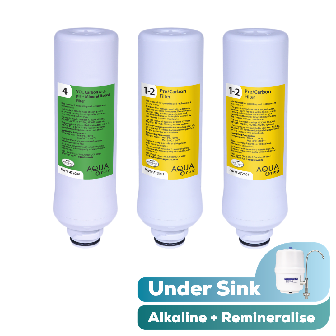 AquaTru Under Sink - Alkaline 1 year Filter Pack
