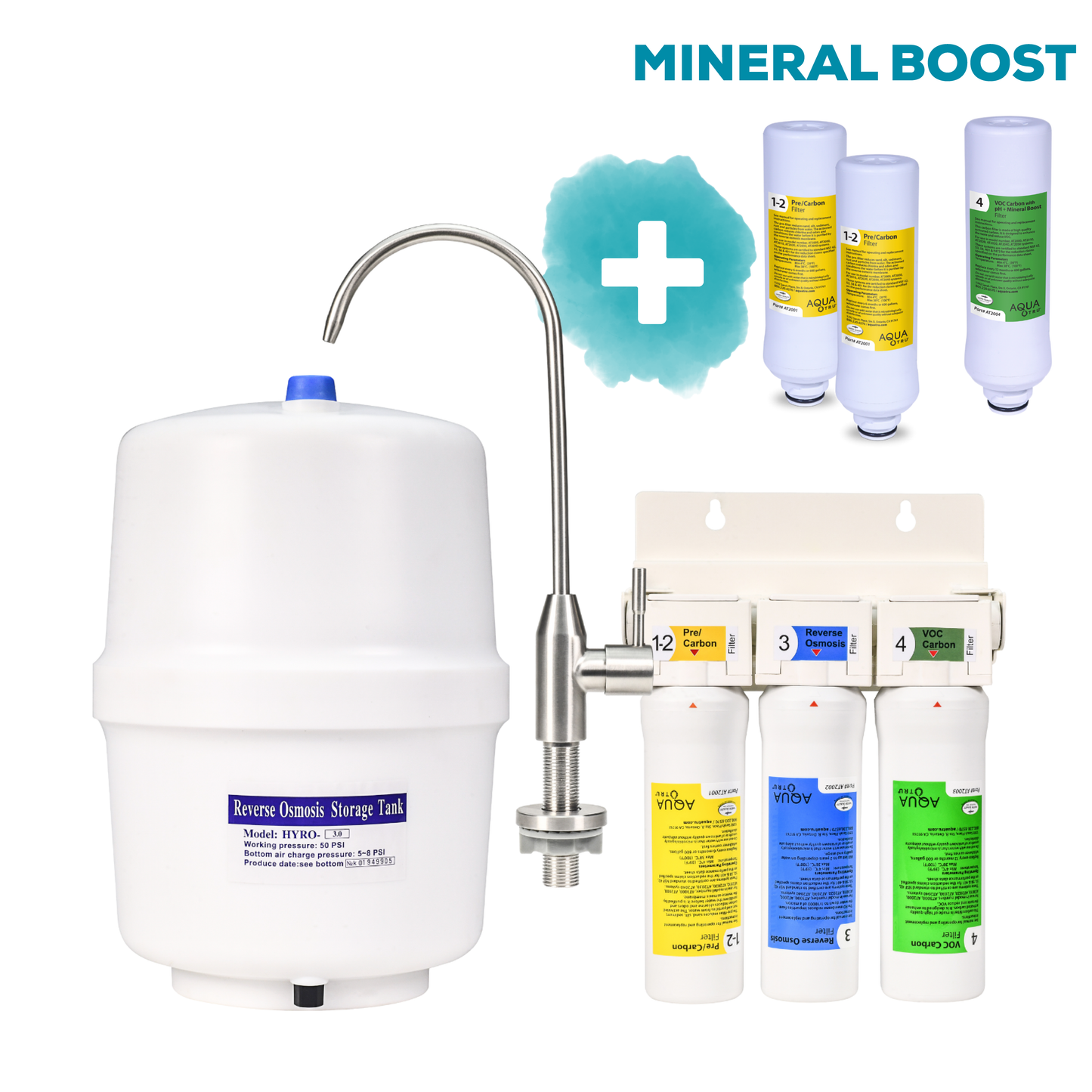 AquaTru Under Sink - Alkaline Unit + 1 year Filter Pack